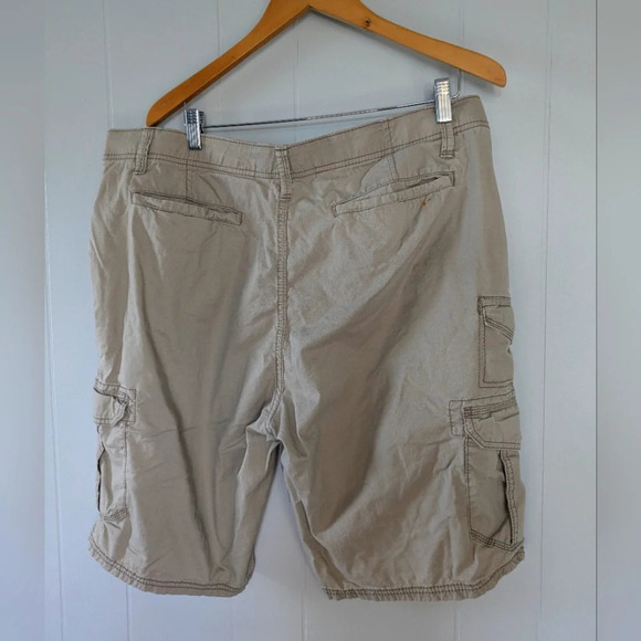 IronFlex Cargo Shorts Tan size 38 Work Carpenter Flex‎ Cotton Lightweight 2 set - Picture 5 of 9